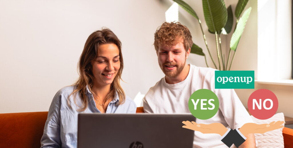 Collega's maken keuze tussen OpenUp ja of niee